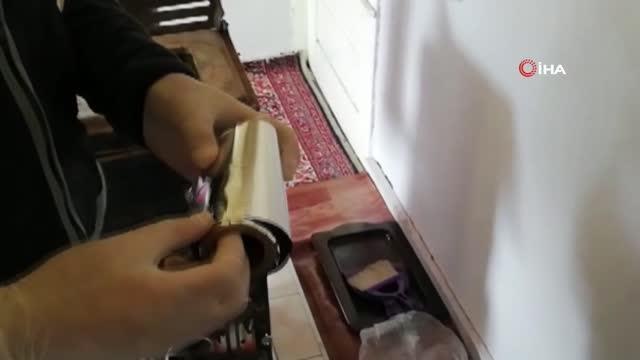 Dur ihtarına uymayan araçtan atılan gözlük kutusundan uyuşturucu madde çıktı