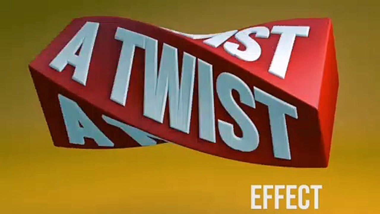 How to make A TWIST EFFECT on Cinema 4D
