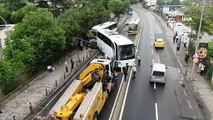 Üsküdar'da İETT otobüsü ile iki tur otobüsü çarpıştı!
