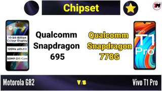 Motorola G82 vs Vivo T1 Pro Comparison 