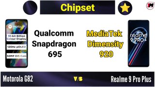 Motorola G82 vs Realme 9 Pro Plus Comparison 