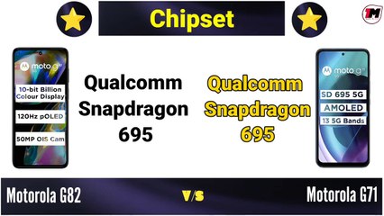 Motorola G82 vs Motorola G71 Comparison 