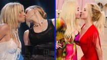 20 yıl sonra aynı poz! Britney Spears, bu sefer de Madonna ile kendi düğününde öpüştü