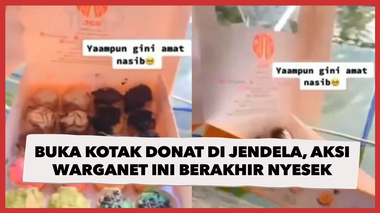 Buka Kotak Donat di Jendela, Aksi Warganet Ini Berakhir Nyesek