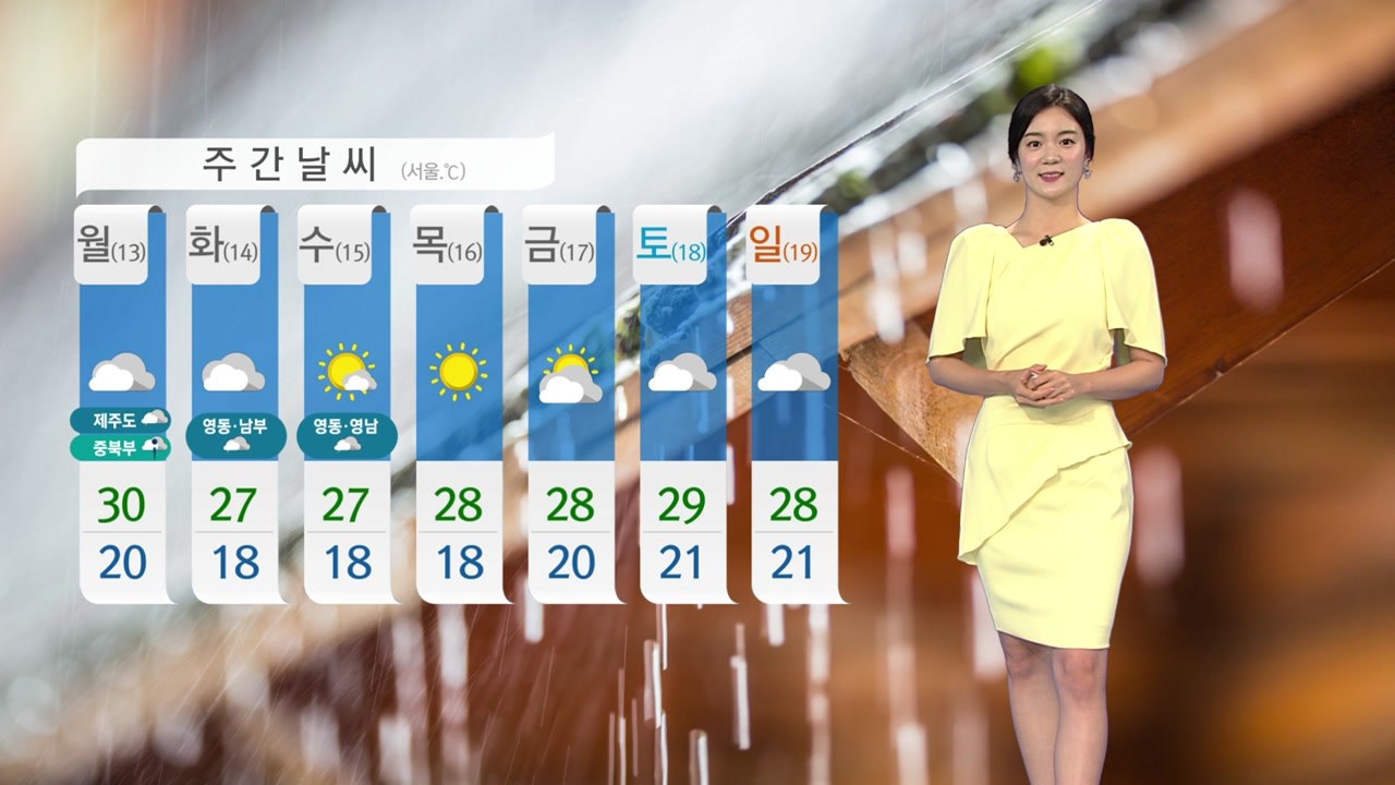 [날씨] 밤까지 곳곳 소나기...내일도 한여름 더위 / YTN