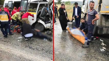 Son Dakika! Balıkesir-Kütahya yolunda bir minibüs ile tanker çarpıştı: 6 ölü, 15 yaralı