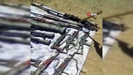 PKK'nın ininden bakın neler çıktı! İşte ele geçirilen mühimmatlar