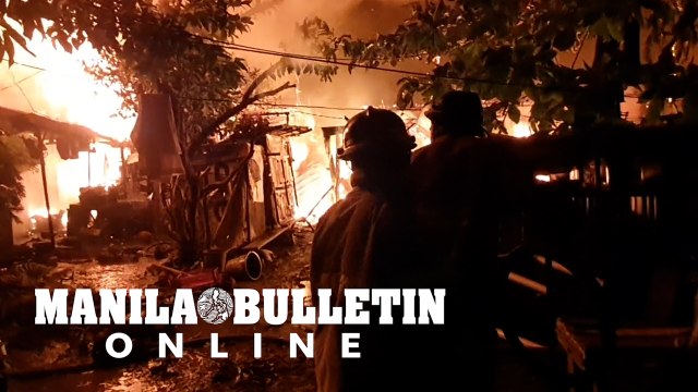 Fire hits a densely populated area in Barangay Punta Princesa, Cebu City