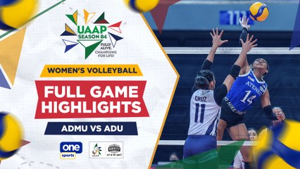 Adamson vs Ateneo playoff highlights | UAAP Season 84 Women's Volleyball