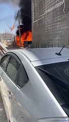 سقوط أسلاك كهرباء في اربد بعد احتراقها