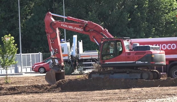 Palmanova (UD) - Vigili del Fuoco, corso per operatori movimento terra (11.06.22)