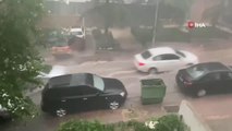 Başkent'te beklenen sağanak yağış etkili oldu
