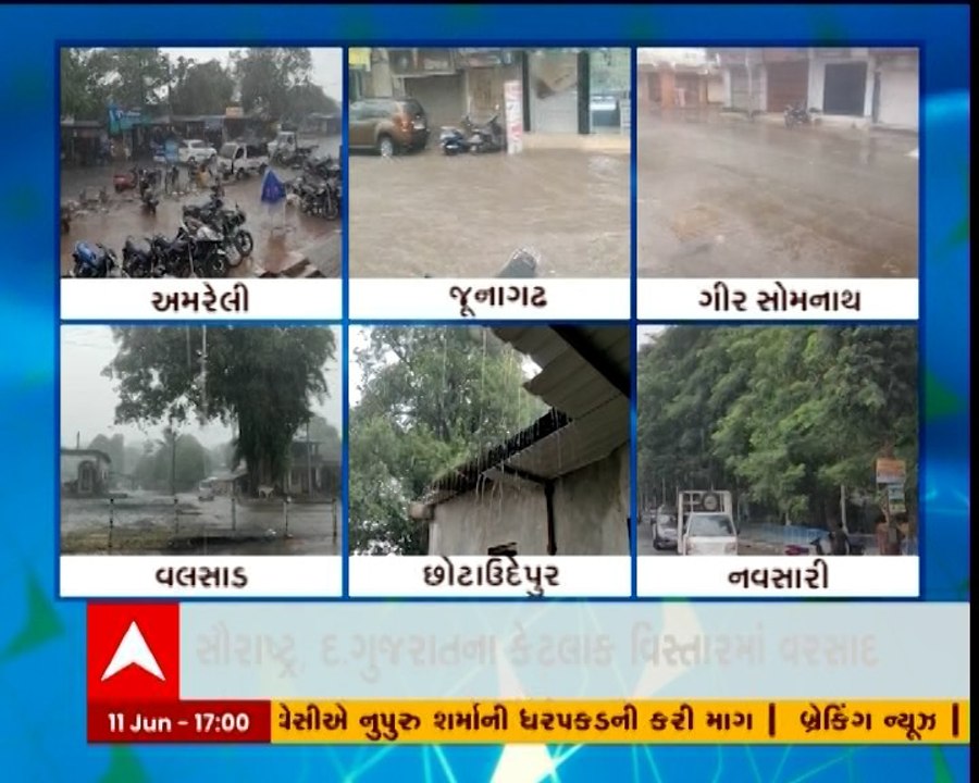 હવામાન વિભાગની આગાહી વચ્ચે રાજ્યમાં ક્યાં વિસ્તારમાં વરસાદ, જુઓ વિડીયો