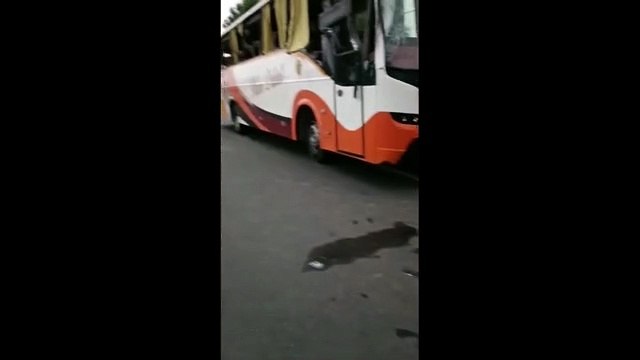 पेड़ से टकराई श्रद्धालुओं से भरी तेज रफ्तार बस, कई दूर तक घिसटी, एक की मौत, 14 गंभीर घायल