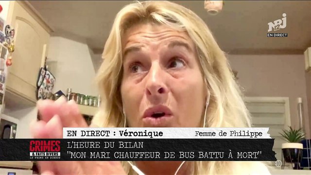 L'émotion et les larmes de la femme du chauffeur de bus tué à Bayonne hier soir pour le dernier prime en direct de Crimes sur NRJ12 - VIDEO