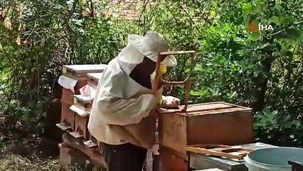 76 yaşında arı gibi çalışıyor, gençlere taş çıkartıyor