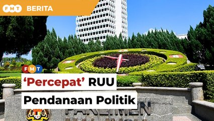 Percepat RUU Pendanaan Politik, PH beritahu kerajaan