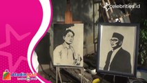 Unik, Seniman Jombang Lukis Wajah Ridwan Kamil dan Eril Gunakan Media Pasir