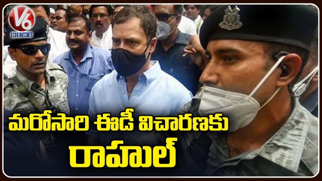 ED Questions Rahul Gandhi For Over 10 Hours In National Herald Case, Summons Him Again On Today _ V6