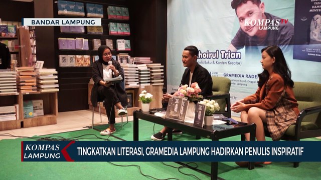 Tingkatkan Literasi, Gramedia Lampung Hadirkan Penulis Inspiratif