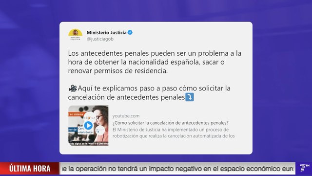 Justicia explica a los delincuentes extranjeros qué deben hacer para conseguir la nacionalidad española aunque tengan antecedentes penales