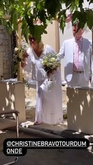 Download Video: Christine Bravo sublime mariée en Corse avec son époux Stéphane Bachot, 11 juin 2022