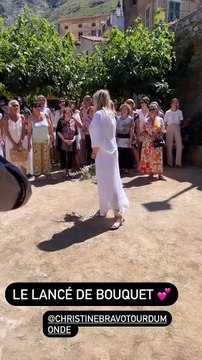 Christine Bravo sublime mariée en Corse avec son époux Stéphane Bachot, 11 juin 2022