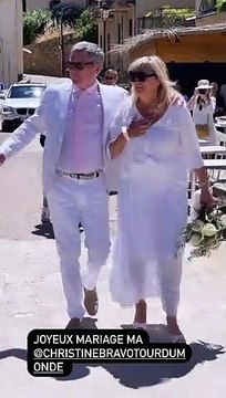 Christine Bravo sublime mariée en Corse avec son époux Stéphane Bachot, 11 juin 2022