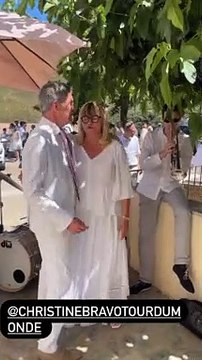 Christine Bravo sublime mariée en Corse avec son époux Stéphane Bachot, 11 juin 2022