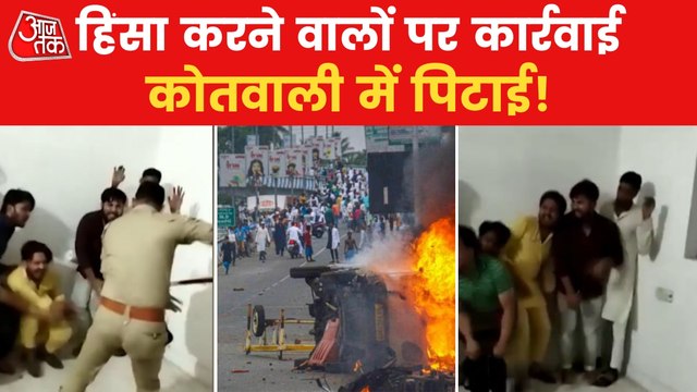 Saharanpur: Video of police beating accused getting viral!