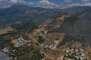 ( DRONE) - Makilik alanda çıkan yangın kısmen kontrol altına alındı (2)