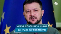 Zelensky alerta sobre crisis alimentaria y llama a poner fin al bloqueo ruso