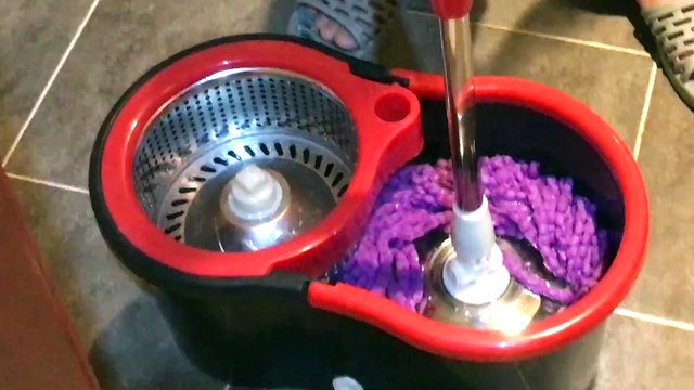 Spin mop usage Easy quick guide to using spinning mop for house cleaning 통돌이 회전걸레 사용법