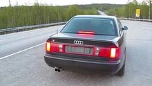 Audi S6 (C4) V8 sound with straight pipes