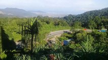 natural scenery on uphill extreme road