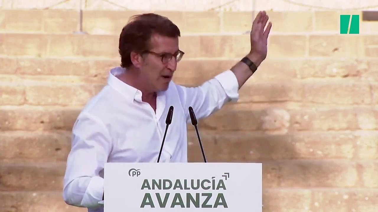 Los 30 segundos de Feijóo en un mitin en Málaga que enloquecen Twitter: ojo su frase