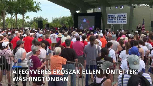 Washingtonban tüntettek a fegyveres erőszak ellen