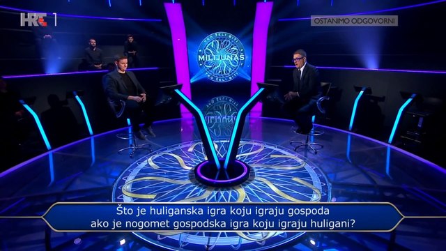 Tko želi biti milijunaš? 28.4.2022.