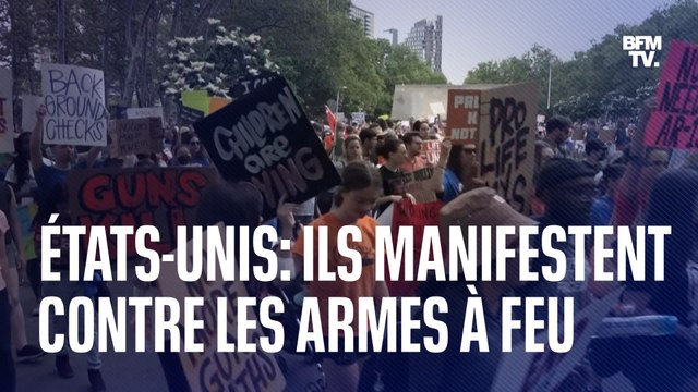 États-Unis: ils manifestent pour un encadrement plus strict des armes à feu