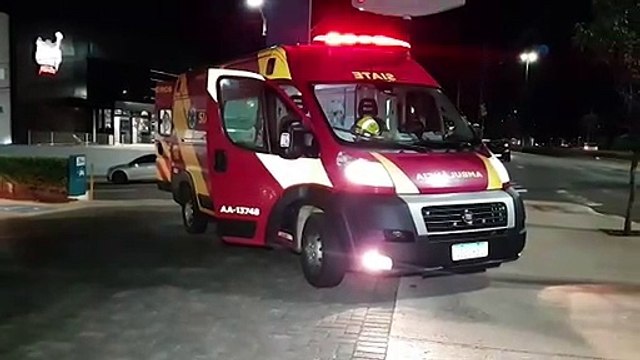 Ciclista sofre queda na Avenida Carlos Gomes e Siate é mobilizado para atendimento