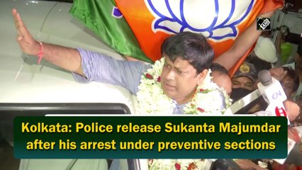 Kolkata: Police release Sukanta Majumdar after his arrest under preventive sections