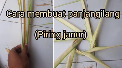Cara Membuat Panjangilang (piring janur) Untuk Nyadran #budaya