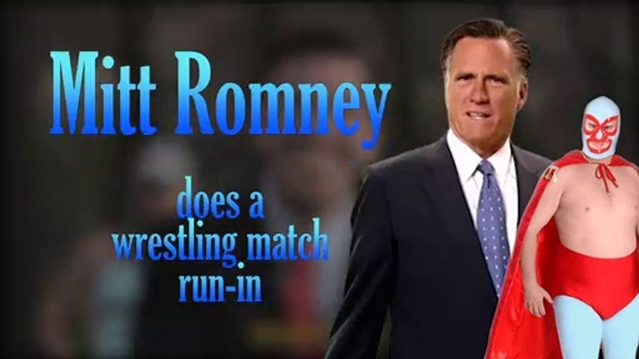 Yes, MITT ROMNEY was once in a PRO WRESTLING MATCH