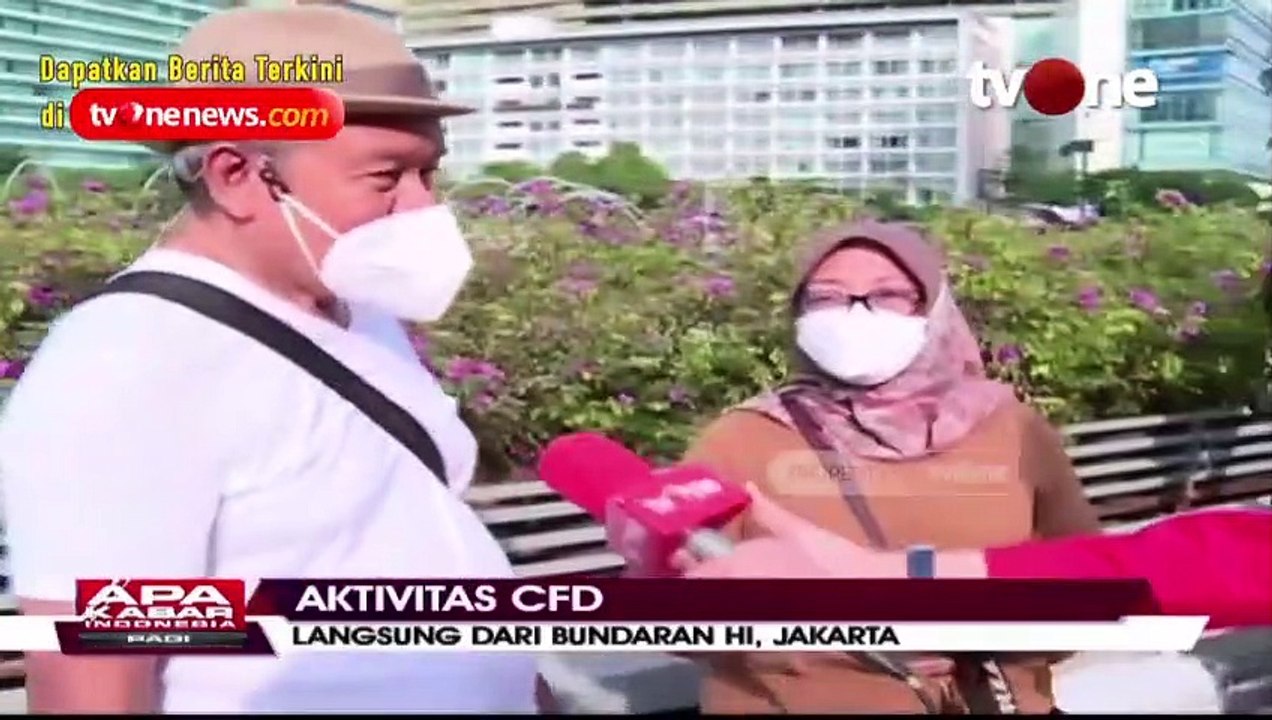 CFD Bundaran HI Dipadati Warga Pagi Ini _ Apa Kabar Indonesia Pagi tvOne
