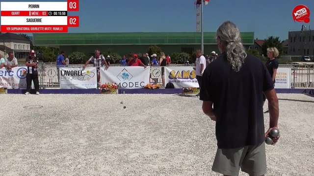 Quart SAGUERRE/GUILLARD vs PERRIN/LUCIEN - Supranational à pétanque doublette mixte de RUMILLY 2022