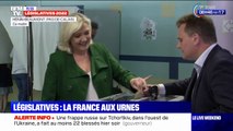 Législatives 2022: Marine Le Pen a voté à Hénin-Beaumont