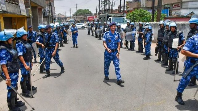 Ranchi violence: New CCTV footage shows man hurling stones at temple