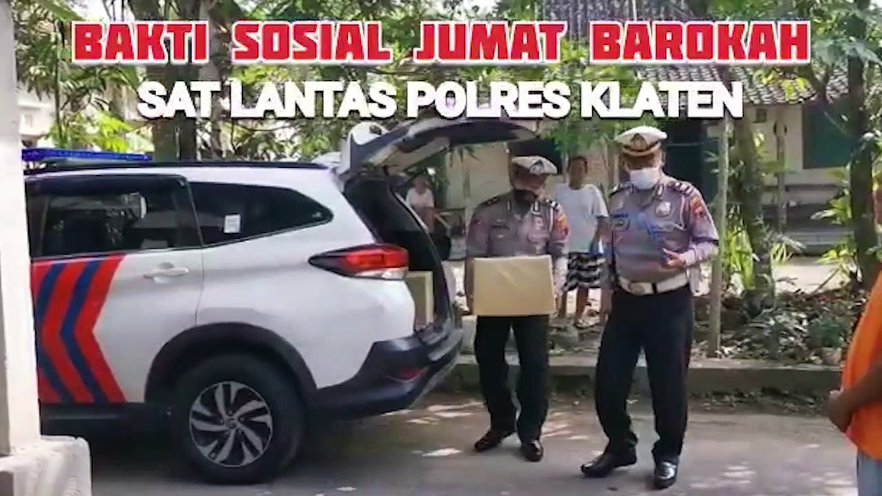 Dalam Rangka Menyambut Hari Bhayangkara Ke-76, Satlantas Polres Klaten Menggelar Baksos Jumat Barokah