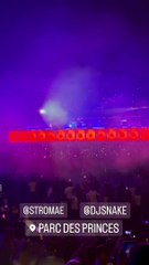 Laeticia Hallyday au stade de France pour le concert de DJ Snake le 11 juin 2022.
