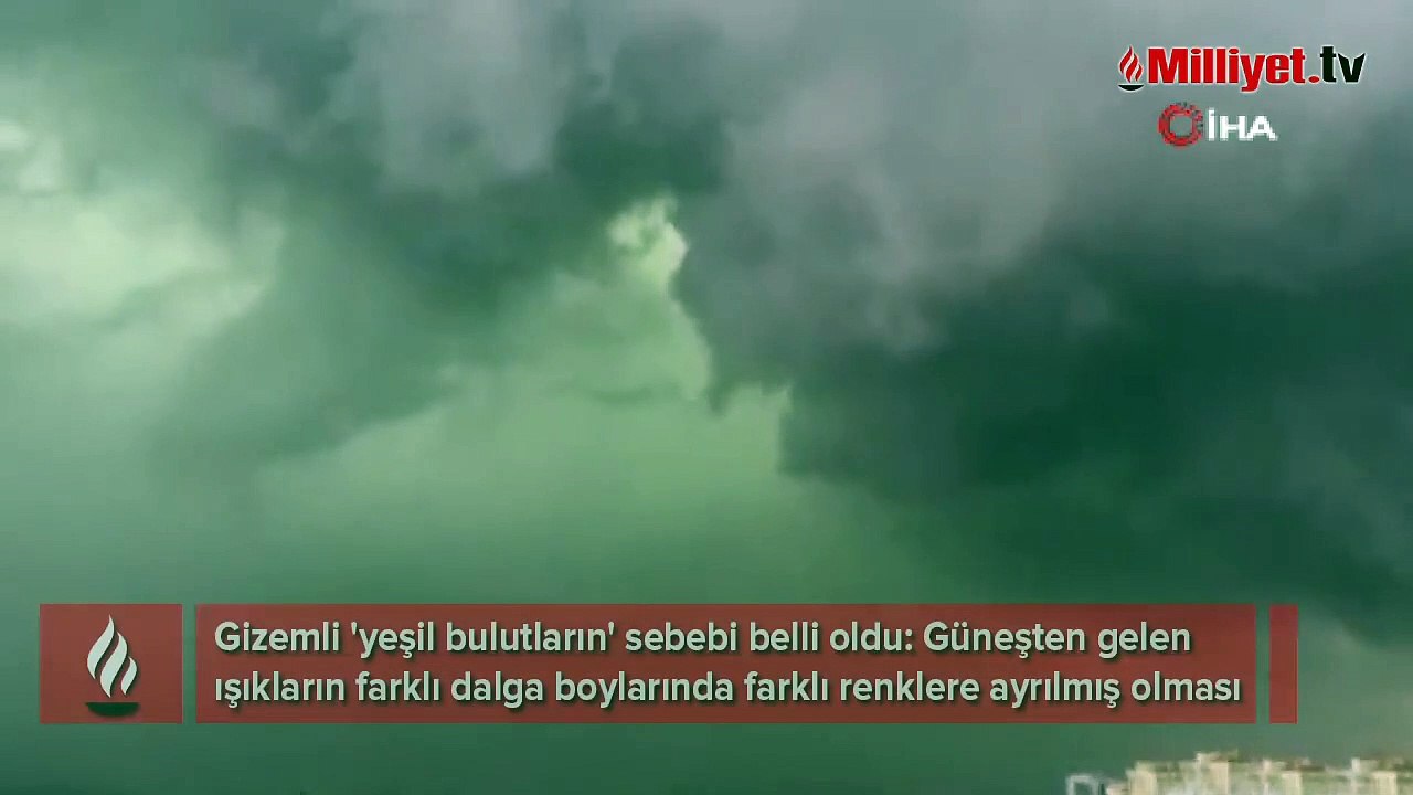 Ankara’da sağanak öncesinde görülen gizemli 'yeşil bulutların' sebebi belli oldu